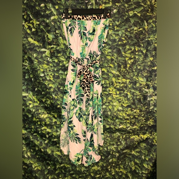 Venus Tropical Leaf Print Jumpsuit XS-S NWOT - Picture 4 of 16
